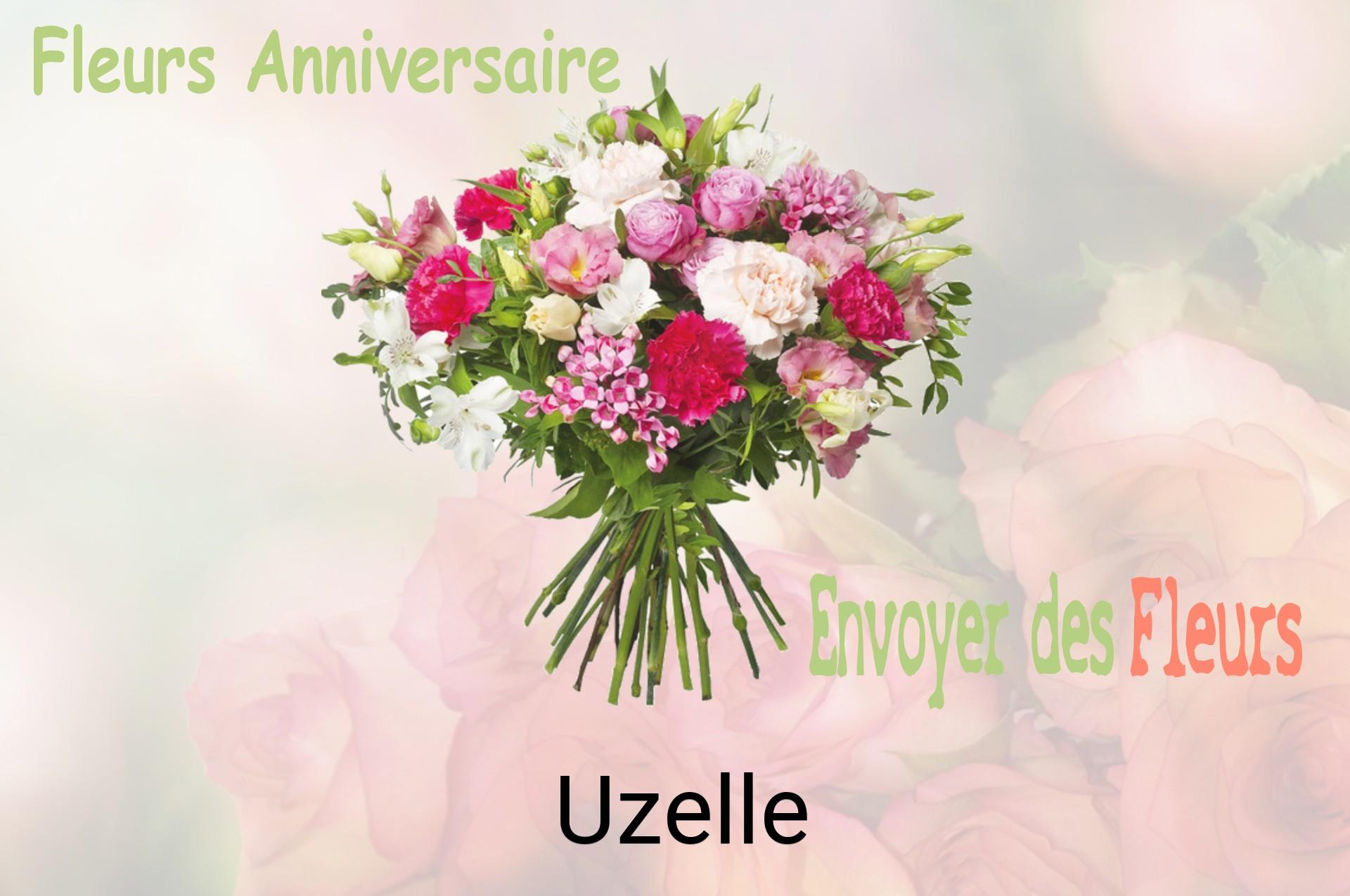 Bouquet de fleurs d’anniversaire livré à Uzelle