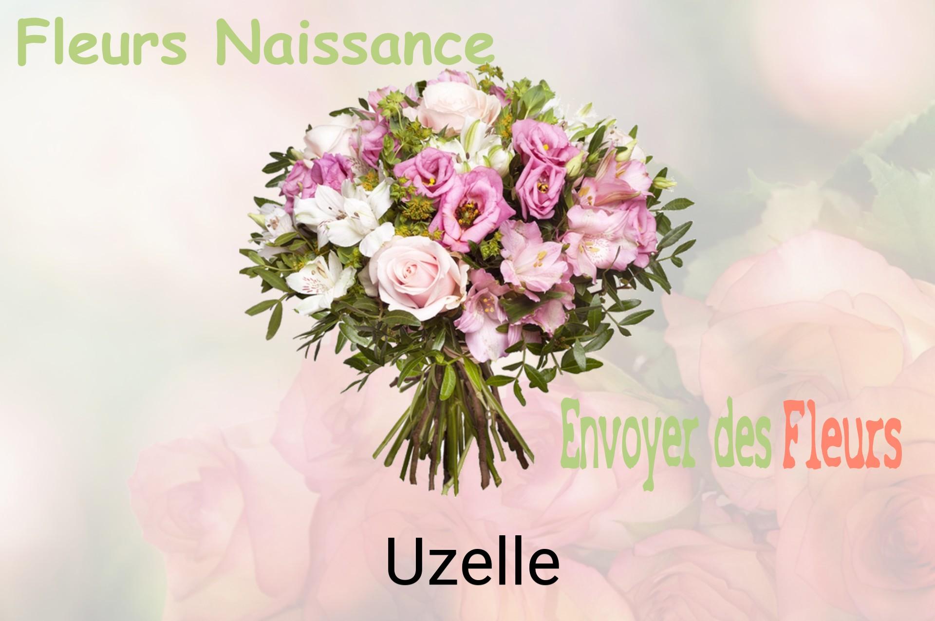 Bouquet de fleurs de naissance livré à Uzelle